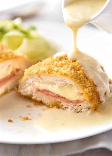 Baked Chicken Cordon Bleu Recipe With Sauce