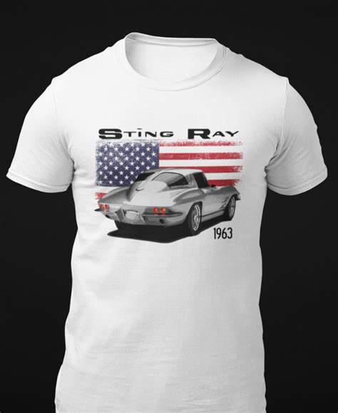 1963 Corvette Sting Ray Short Sleeve Unisex T Shirt Ebay T Shirt Sleeve Shirts Black