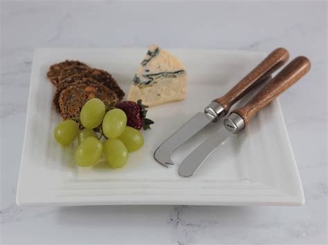 Hand Turned Cheese And Pate Knife Set Featuring Beautiful Blackwood