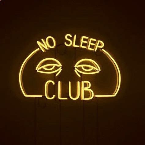 No Sleep Club Neon Tabela Neuneon