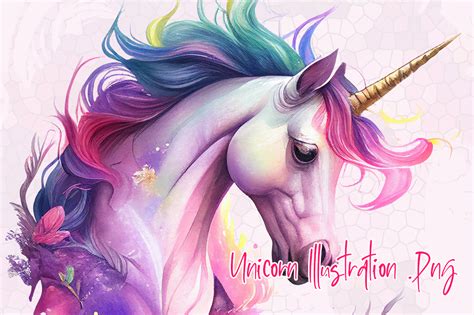 Watercolor Unicorn Illustration Graphic By Aspect Studio Creative Fabrica