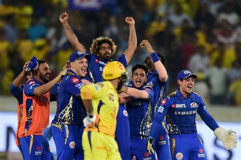 Ipl 2019 Mumbai Indians Beat Chennai Super Kings By 1 Run To Lift Fourth Ipl Title As It