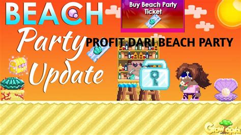 Cara Profit Dari Event Beach Party Growtopia 2023 YouTube