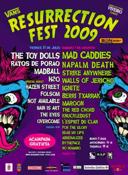 Festival Resurrection Fest 2025 Cartel Entradas Y Bandas