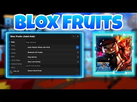 Roblox Script Hack Map Blox Fruits Script Adel Hub Mobile Pc Lion