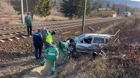 Imagini de la accidentul feroviar care a avut loc în Prahova la