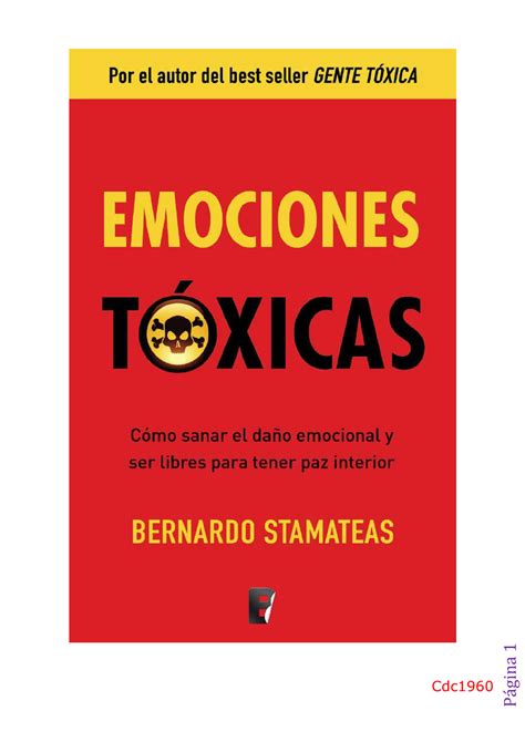 Emociones T Xicas Bernardo Stamateas Psicolog A Cl Nica Studocu