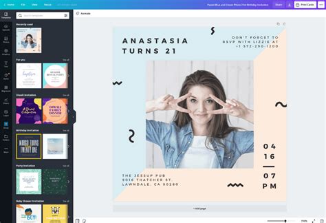 Crea Invitaciones De Cumpleaños Originales Gratis Canva
