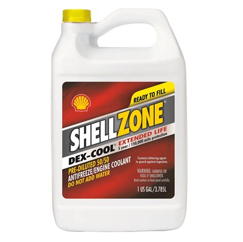 Shellzone Dex Cool Ready To Use 5050 Antifreeze Case Of 6 1 Gallon