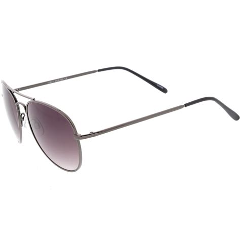 Small Classic Metal Gradient Lens Aviator Sunglasses C782 Zerouv