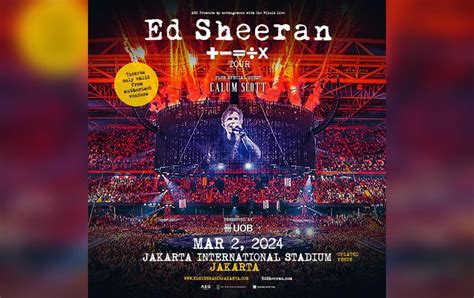 Lokasi Konser Ed Sheeran ÷ X Tour 2024 Di Jakarta Berpindah Ke