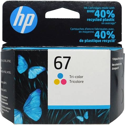 Hp 67 Tri Color Original Printer Ink Cartridge 3ym55aa For Sale Online Ebay