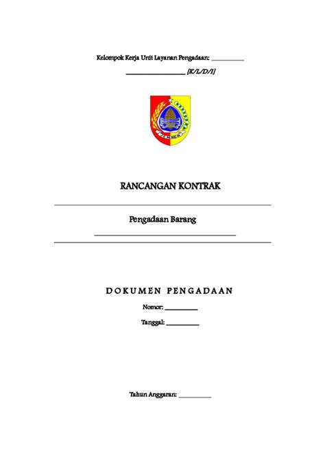 Rancangan Kontrak Pengadaan Langsung Jasa Lainnya