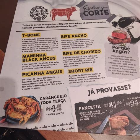 Menu Em Recanto Paraibano Pub Bar Recife