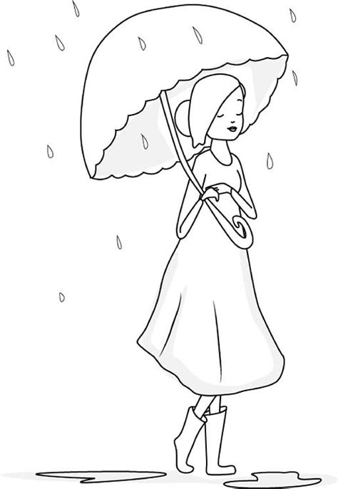 How To Draw A Girl In The Rain