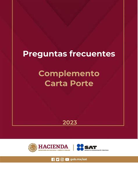 Preguntas Frecuentes Carta Porte Preguntas Frecuentes Complemento