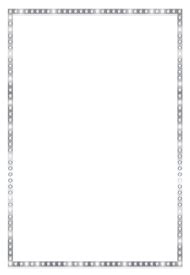 Silver Border Frame With Crystals Png Clip Transparent Silver Border