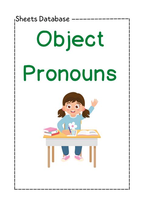 Object Pronouns Worksheets Sheets