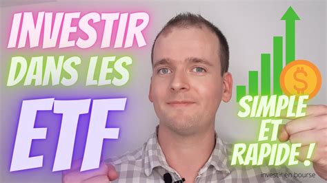 Etf Comment Investir Son Argent Avec Les Etf Youtube