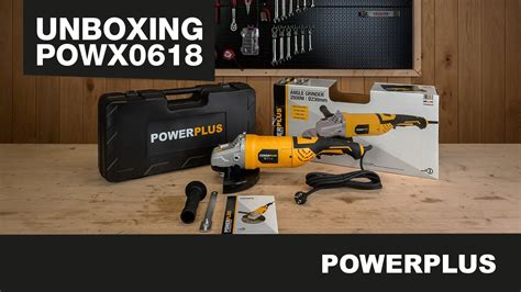 POWERPLUS POWX0618 Haakse Slijper Unboxing YouTube