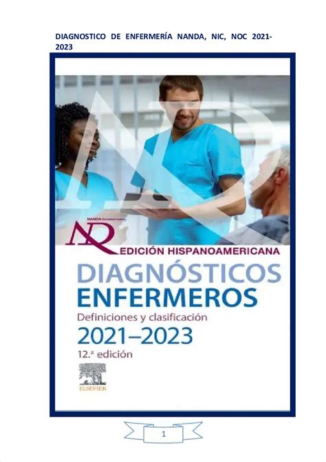 diagnosticos de enfermeria nanda nic noc   actualizados studocu
