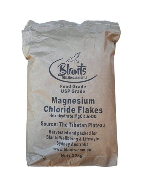 Magnesium Chloride Flakes Kg Food Grade Blants