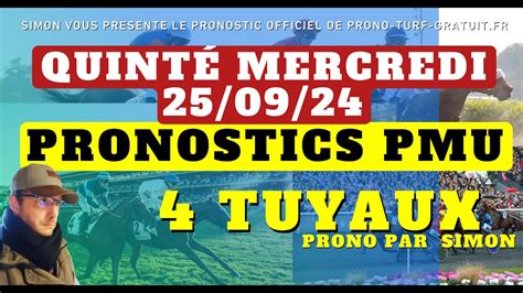 Pronostic Quint Du Mercredi Pronostics Pmu Tuyaux