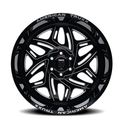 American Truxx Euphoria Wheel AT1914 Black Milled 20X9 6 135 0mm 87 1mm