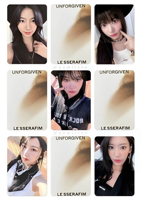 Le Sserafim Unforgiven Printable Photocard Template Asyal