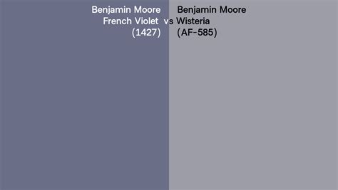 Benjamin Moore French Violet Vs Wisteria Side By Side Comparison