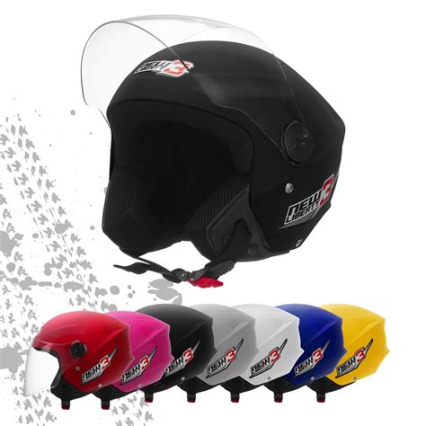 Capacete Pro Tork New Liberty Three Aberto Feminino Masculino Preto