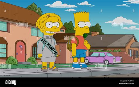 Lisa Simpson, Bart Simpson, "The Simpsons" Season 28 (2017) Fox Broadcasting Co Stock Photo - Alamy