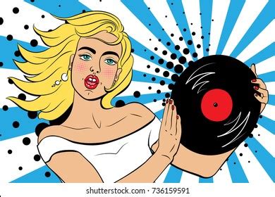 Sexy Surprised Blonde Pop Art Woman Stock Vector Royalty Free