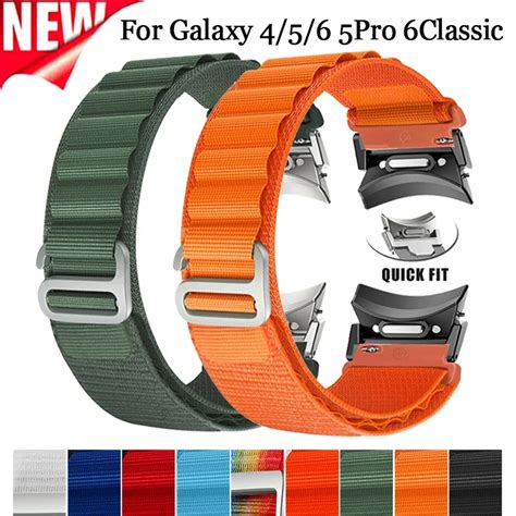 Correia De Nylon Alpina Para Samsung Galaxy Watch Quick Fit Band