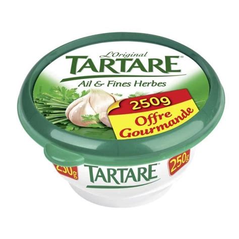 TARTARE L Original Fromage Ail Et Fines Herbes 250g Cdiscount