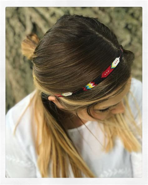 Native American Beaded Headband Adult Headbands Beaded Headband