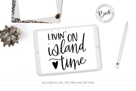 Living On Island Time Graphic By Beckmccormick · Creative Fabrica