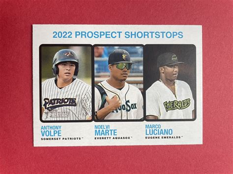 Anthony Volpe Noelvi Marte Rc Rookie Topps Heritage Minors