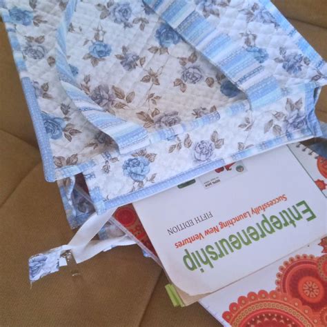 Sky Blue Rosette Tote – Udaipurwalas