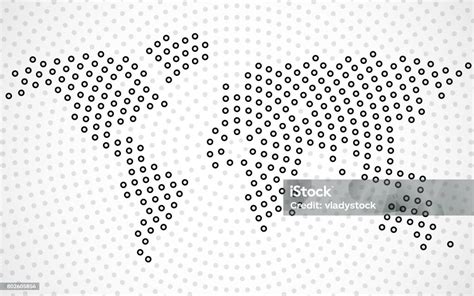 Abstract Colorful World Map Stock Illustration Download Image Now