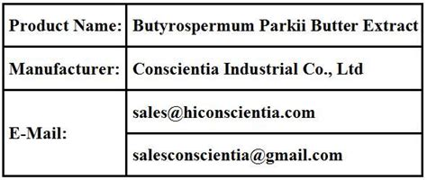 Butyrospermum Parkii Butter Extract Manufacturer Supplier Producer