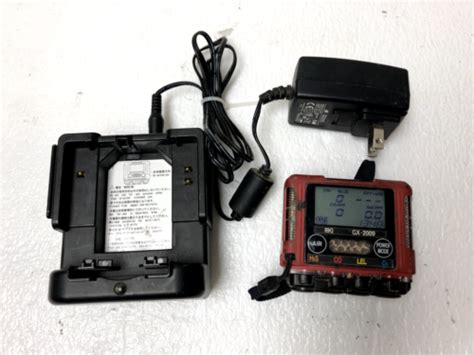 RKI GX 2009 Portable Multi Gas Detector W Power Cord POWER ON TESTED