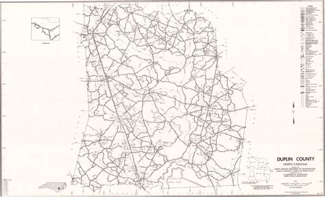 1980 Road Map of Duplin County, North Carolina