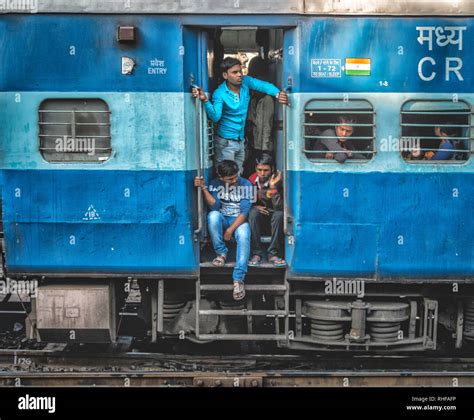 Sleeper Class Train In India Full Of Poor People Stock Photo Alamy