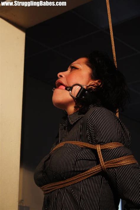 Brunette Gagballed Chick In Clothes Pendula XXX Dessert Picture 12