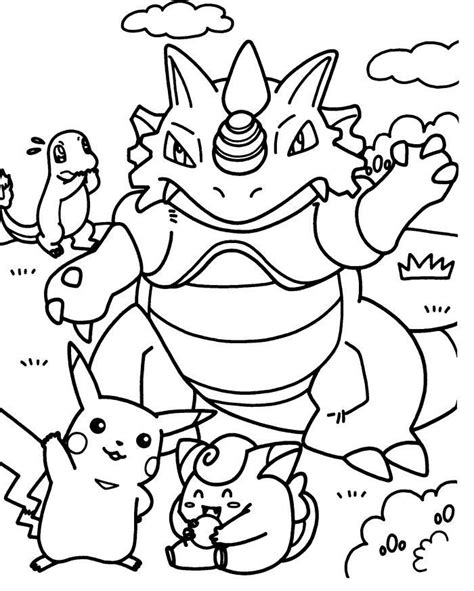 Free Pokemon Group Coloring Pages Download Free Pokemon Group Coloring