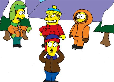 South Park, Simpsons Style by maemae788 on DeviantArt