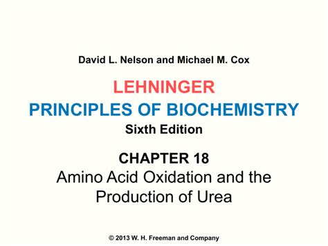 Lehninger Principles Of Biochemistry