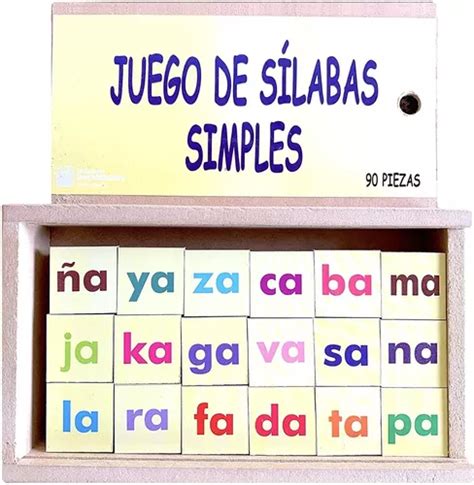 Cajas De Silabas Simples Lectoescritura Madera Did Ctico En