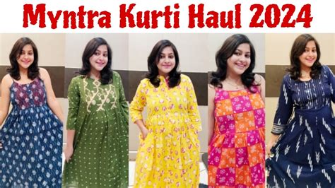 Myntra Summer Kurti Haul 2024 Myntra Kurta Set Haul Starting Rs 500